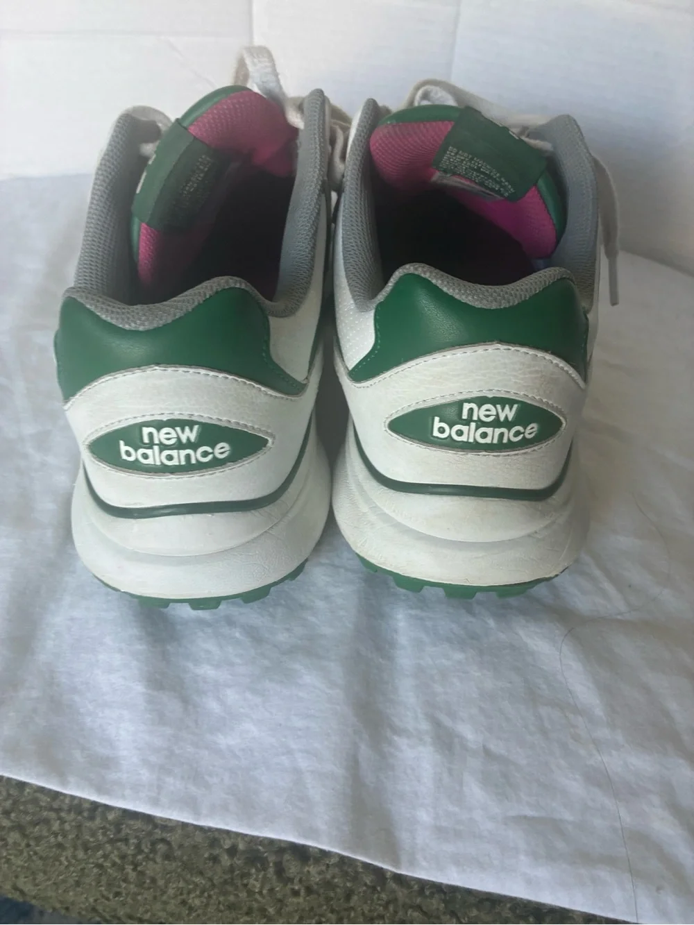 New Balance white Green Masters colors Golf Shoes men’s 12